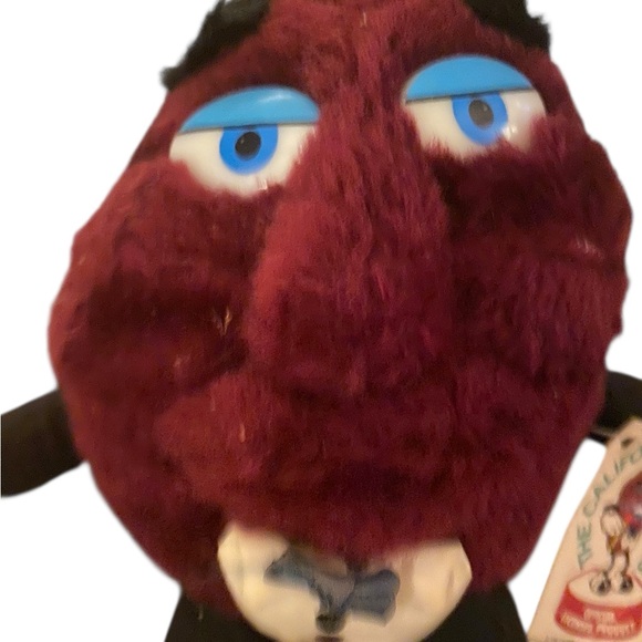 Vintage 1988 Acme California Raison Stuffie plush tags still attached - Picture 3 of 9